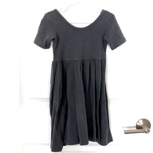 Alice + Ames Short Sleeve Ballet Dress, Charcoal Grey, size 5